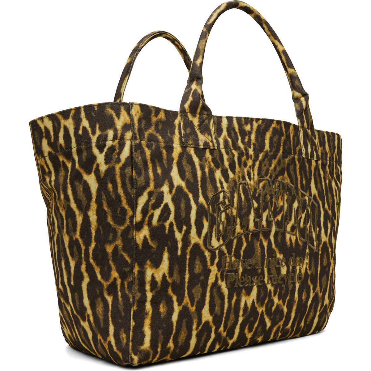 GANNI Yellow & Brown XXL Tote