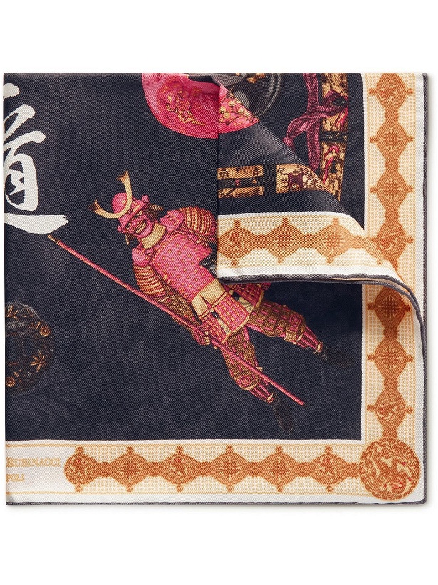 Photo: Rubinacci - Samurai Printed Silk-Twill Pocket Square