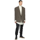 Fear of God Ermenegildo Zegna Off-White Cotton Oversized Turtleneck