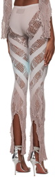 Poster Girl Taupe & Blue Linda Leggings