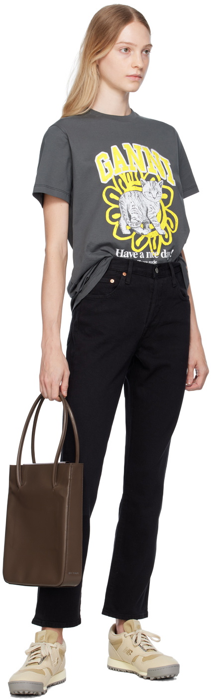 Levi's Black 501 Cropped Jeans Levi's Red