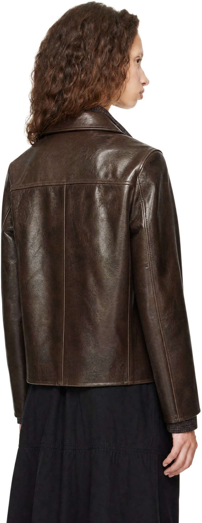 YMC Brown Cypher Leather Jacket