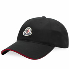 Moncler Men's Logo Cap in Black