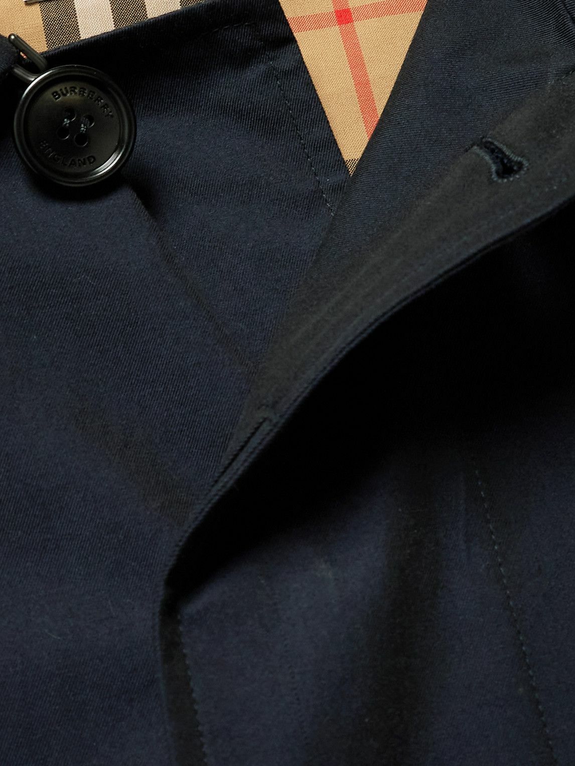 Burberry - Cotton-Gabardine Car Coat - Blue