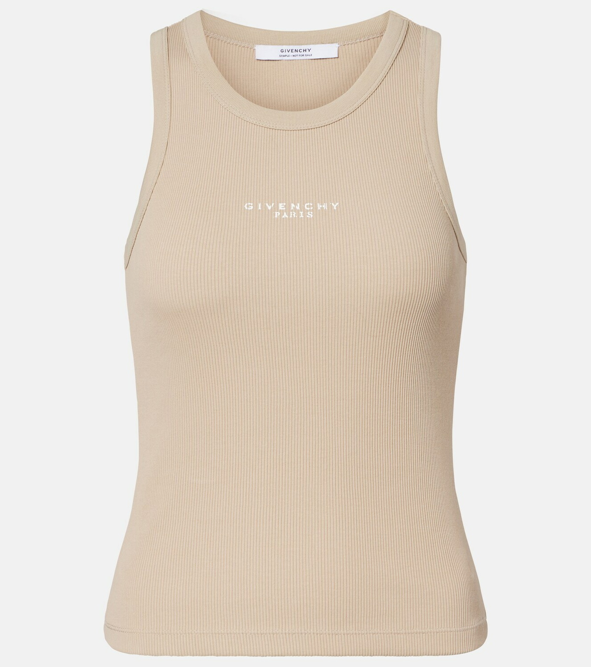 Givenchy Logo ribbed-knit cotton jersey tank top