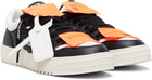 Off-White White & Black 3.0 Court Low Top Sneakers