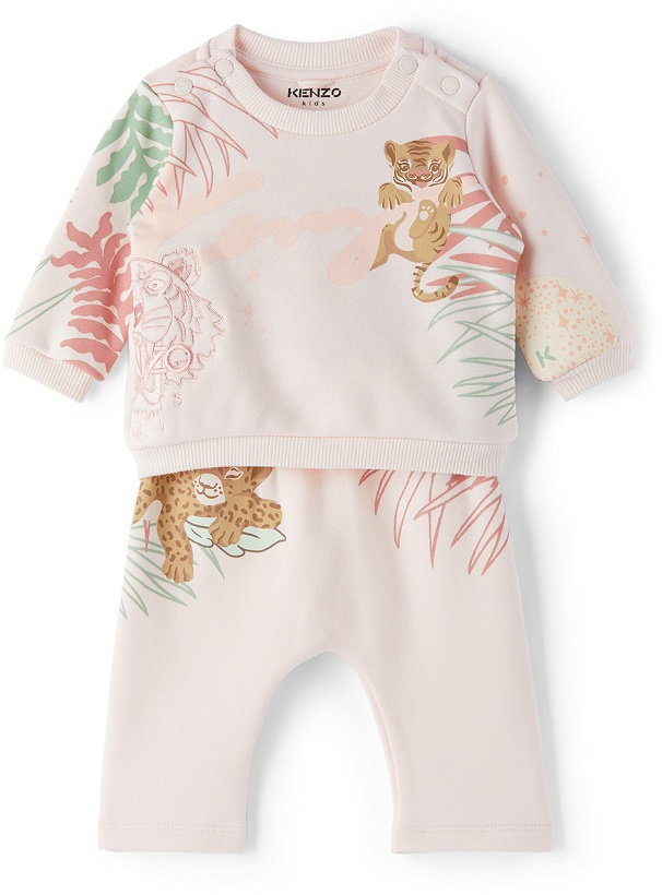 Photo: Kenzo Baby Pink Fleece Tracksuit Set