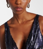 Rabanne Crystal-embellished hoop earrings