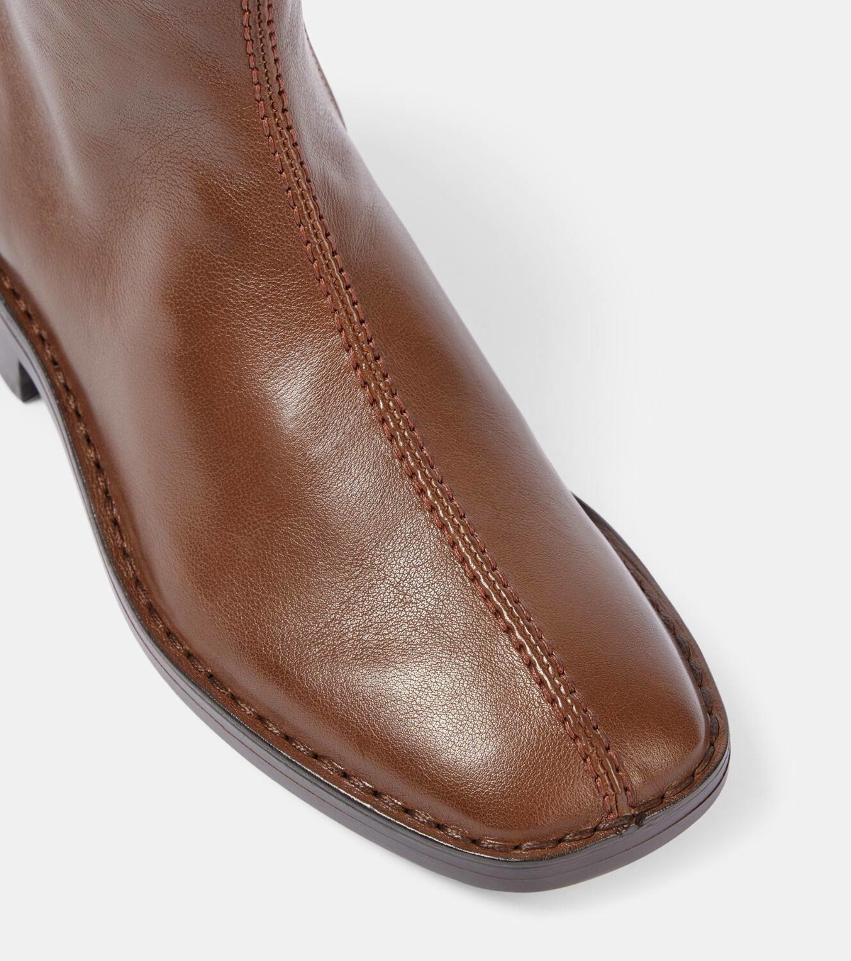 Lemaire Piped Zipped leather ankle boots Lemaire