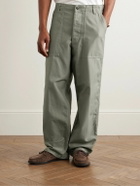 Kaptain Sunshine - Baker Straight-Leg Cotton Trousers - Green