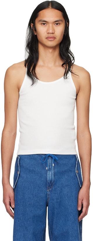 Photo: Dion Lee White Wire Strap Tank Top