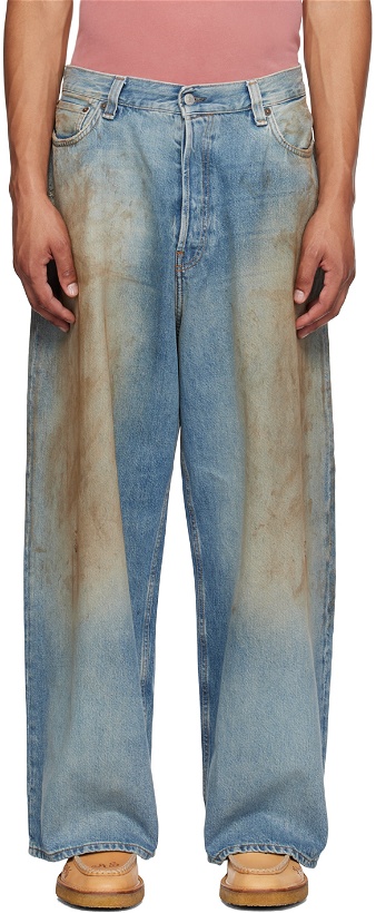 Photo: Acne Studios Blue Super Baggy Fit Jeans