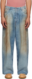Acne Studios Blue Super Baggy Fit Jeans