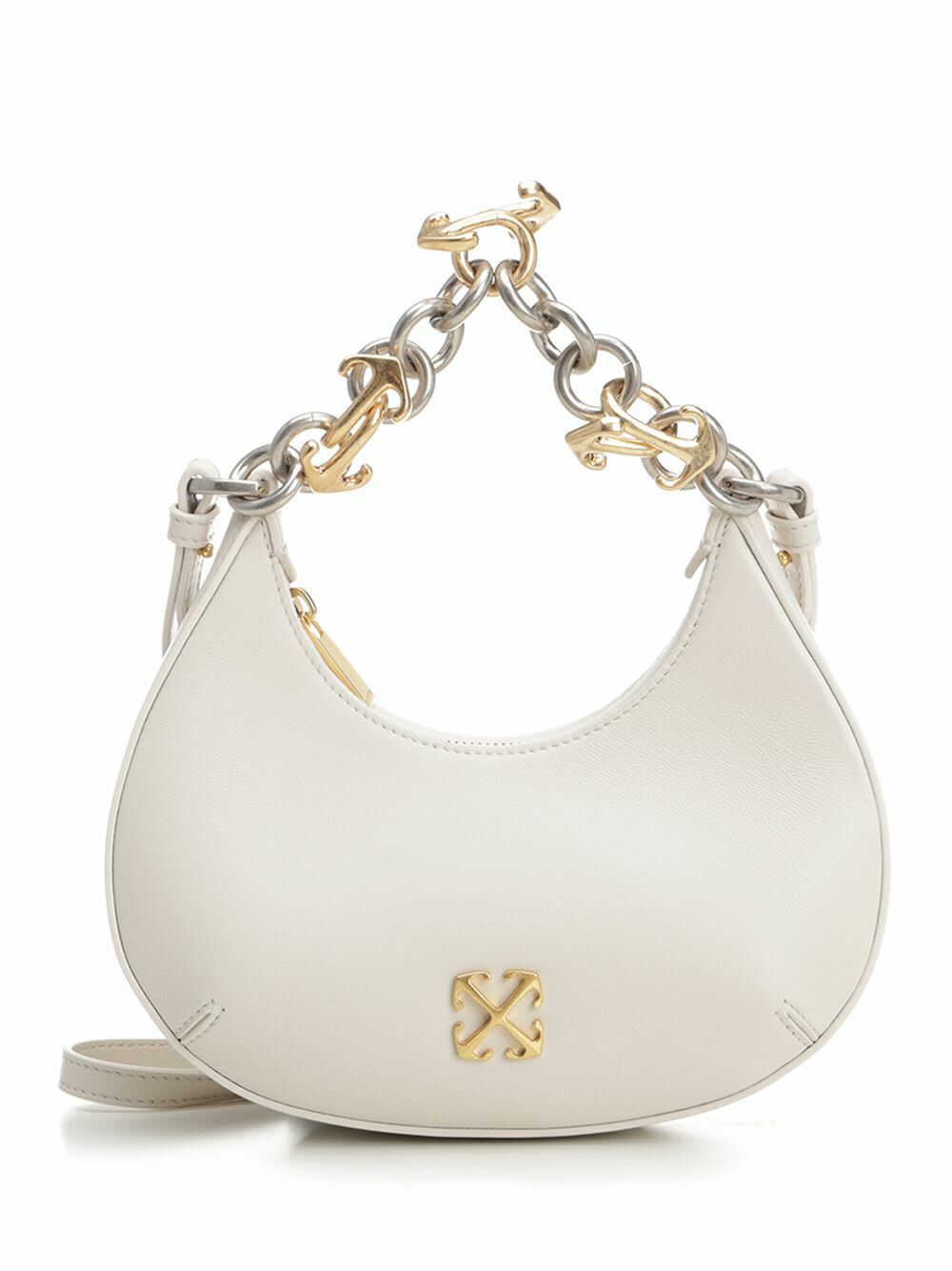 正規品 美品 OFF-WHITE DIAG MINI FLAPショルダーバッグ 〇〇 Off-White オフホワイト DIAG バインダー クリップ