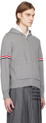 Thom Browne Gray Armband Hoodie