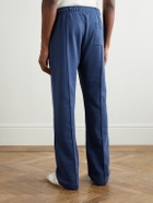 Casablanca - Straight-Leg Logo-Appliquéd Organic Cotton-Jersey Sweatpants - Blue