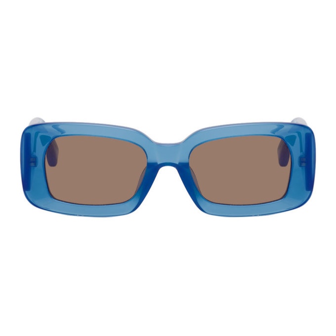 Photo: Dries Van Noten Blue Linda Farrow Edition 137 C2 Sunglasses