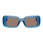Dries Van Noten Blue Linda Farrow Edition 137 C2 Sunglasses