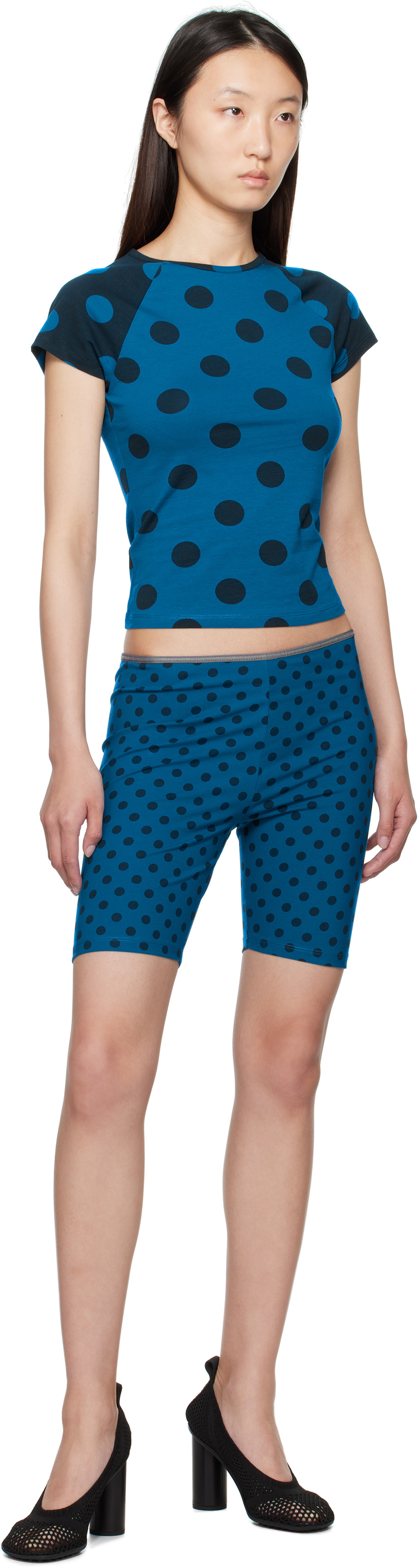 Paloma Wool Blue & Navy Ines Shorts