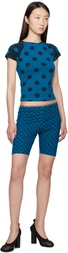 Paloma Wool Blue & Navy Ines Shorts