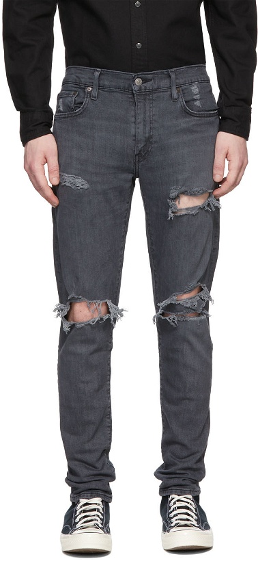 Photo: Levi's Grey 512 Slim Taper Jeans
