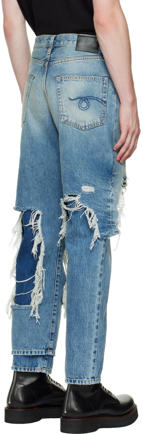 R13 Blue Double Layered Jeans R13