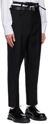 Jil Sander Black Belted Trousers