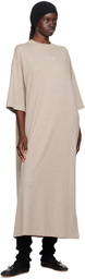 Fear of God ESSENTIALS Beige 3/4 Sleeve Midi Dress