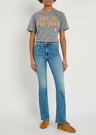 Mother The Rowdy Embroidered Jersey T-shirt Grey