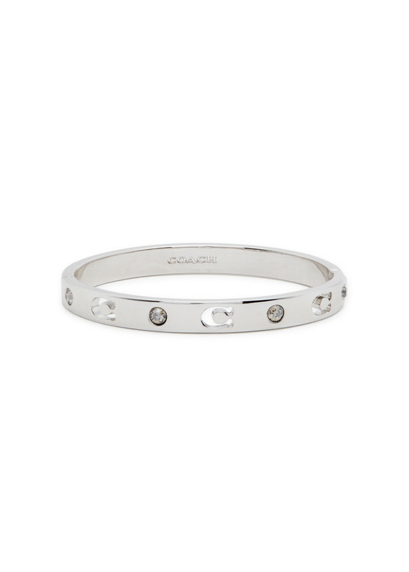 Photo: Coach Logo-embellished Bracelet - Silver - One Size