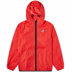 Comme des Garçons Play x K-Way Full Zip Packable Jacket in Red