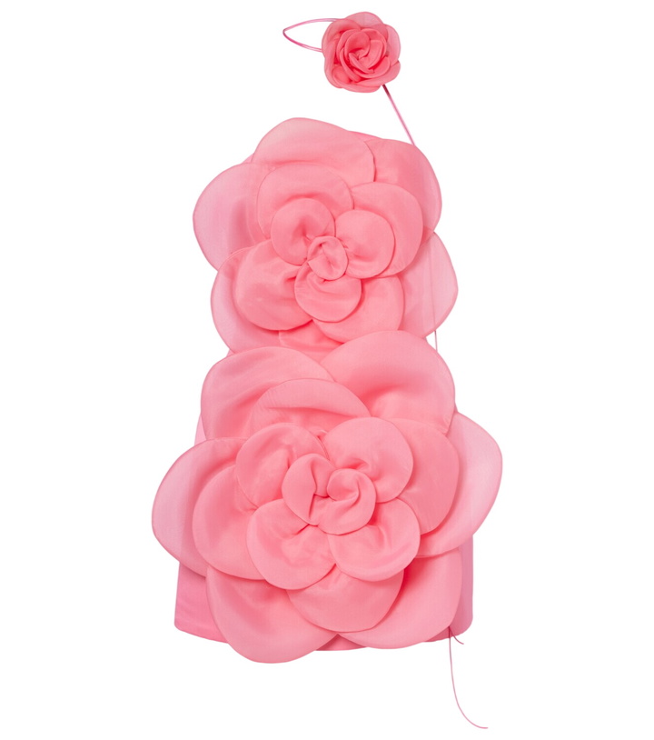 Photo: Leo Lin Floret floral-appliqué bustier dress