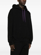 Lanvin Black Logo-Embroidered Cotton Hoodie