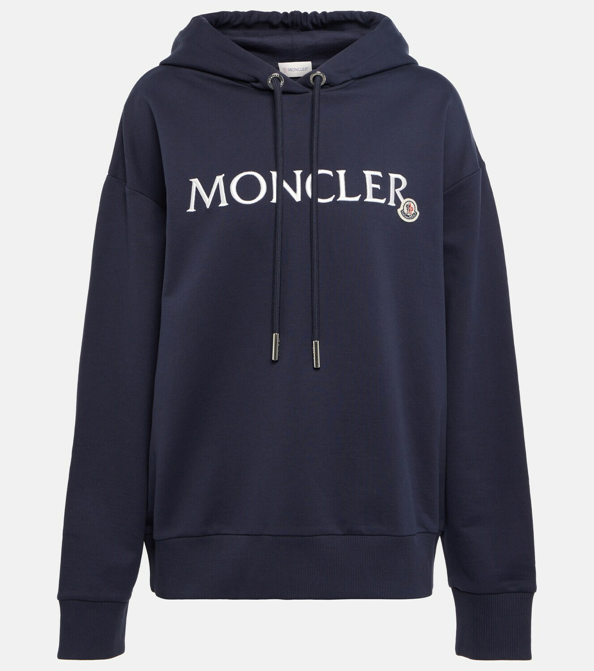 Moncler - Logo cotton jersey hoodie Moncler