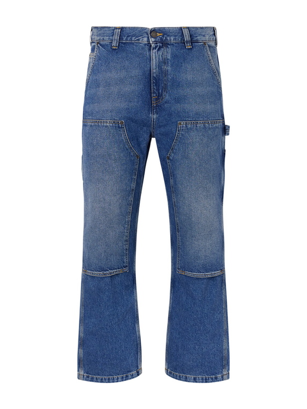 Photo: Corridor - Straight-Leg Double-Knee Jeans - Blue