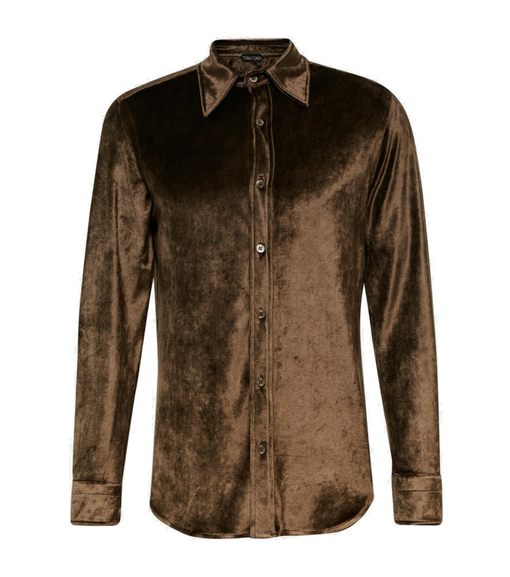 Photo: Tom Ford - Fluid velour shirt