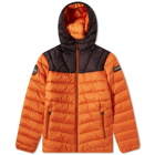 Napapijri Men's Aerons Hooded Padded Jacket in Orange/Brown