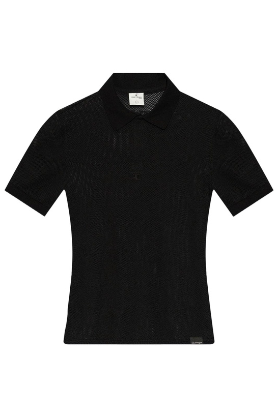 Photo: Courrèges Logo Embroidered Polo Shirt