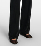 Aya Muse Gathered high-rise straight pants