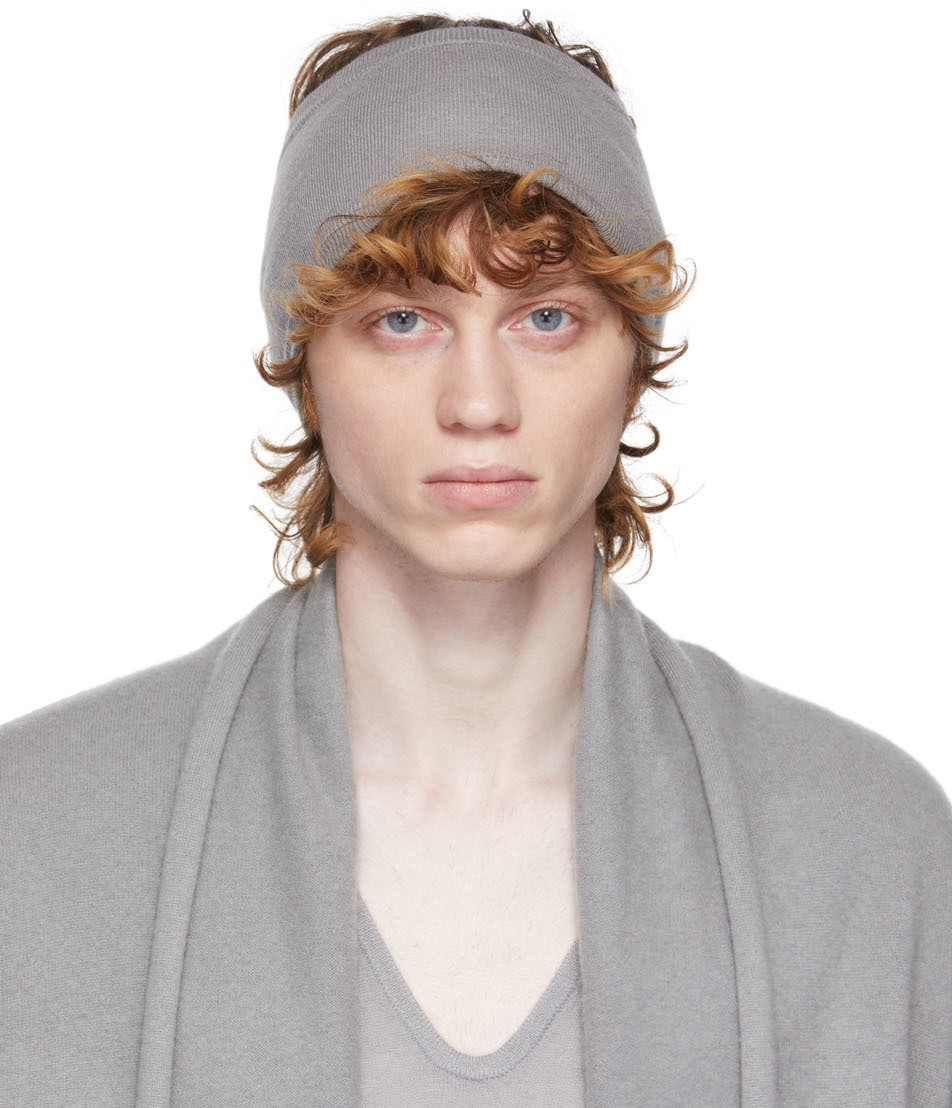 Frenckenberger Grey Cashmere Headband