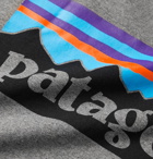 Patagonia - Responsibili-Tee P-6 Logo-Print Recycled Cotton-Blend Jersey T-Shirt - Gray