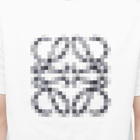 Loewe Men's Anagram Pixelated T-Shirt in White