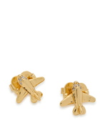 Kate Spade New York Plane Out of Office Stud Earrings - Gold - One Size