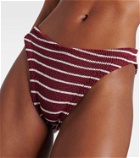 Hunza G Jean striped bandeau bikini