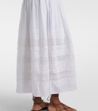 Polo Ralph Lauren Lace-trimmed cotton-blend maxi dress