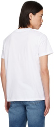 A.P.C. White Printed Logo T-Shirt
