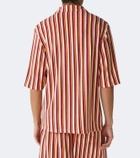 Valentino Striped terry polo shirt