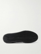 Acne Studios - Bars Leather-Trimmed Nubuck Sneakers - Black
