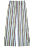 Faithfull The Brand Lane Striped Cotton and Linen-blend Trousers Blue