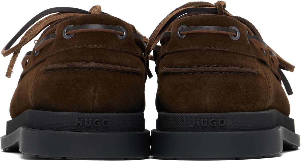 Hugo Brown Suede Boat Shoes
